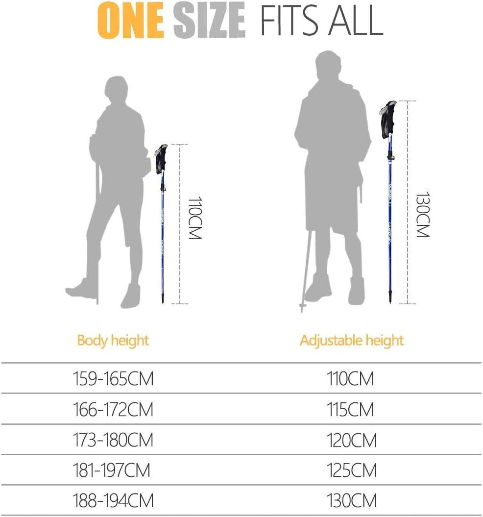 Bastoncini da trekking: Wanderstöcke Walking Stöcke - 110-130 cm – Nuovo e nell'imballaggio originale da Nuglar venduto da SaleRitter 2