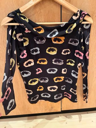 Seidenbluse Gr XS (ital. 38) von Moschino