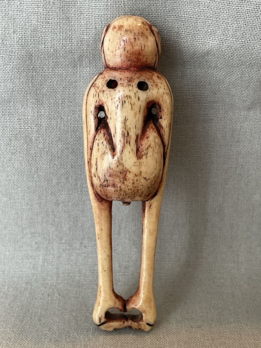 Statuette: Netsuke, Affe mit überlangen Armen – Usato da Embrach venduto da Gauvain1 2