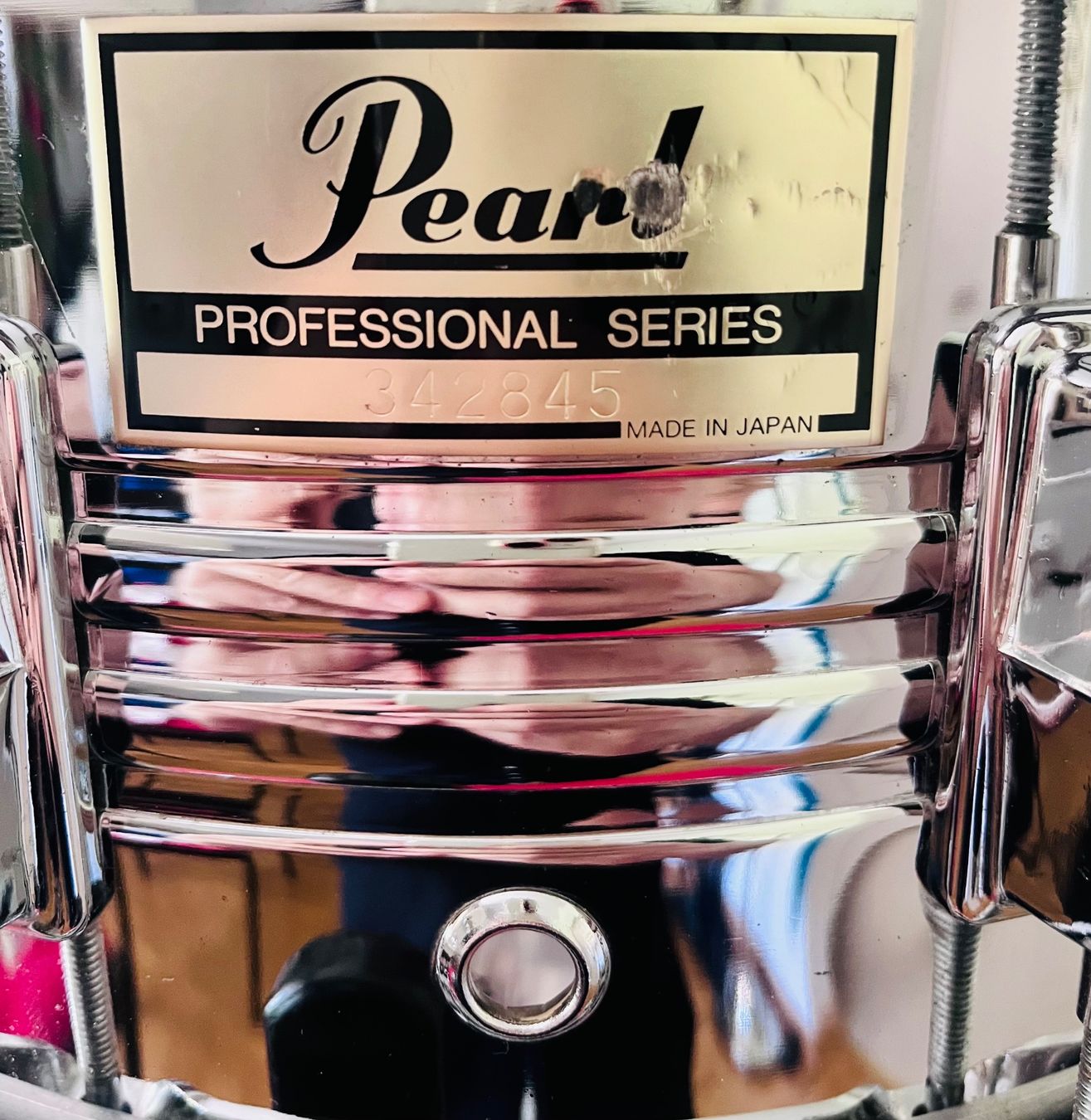 Strumenti musicali: Pearl Professional MIJ Snare 14''x6.5'' + Ständer + Evans – Usato da Wädenswil venduto da Buddha8 2