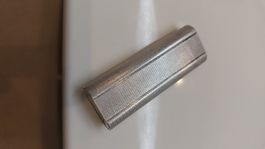 Briquet "Cartier"Feuerzeug Guiloche versilbert, funktioniert