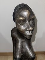 Scultura in legno, donna incinta africana, 75 cm collezione 
