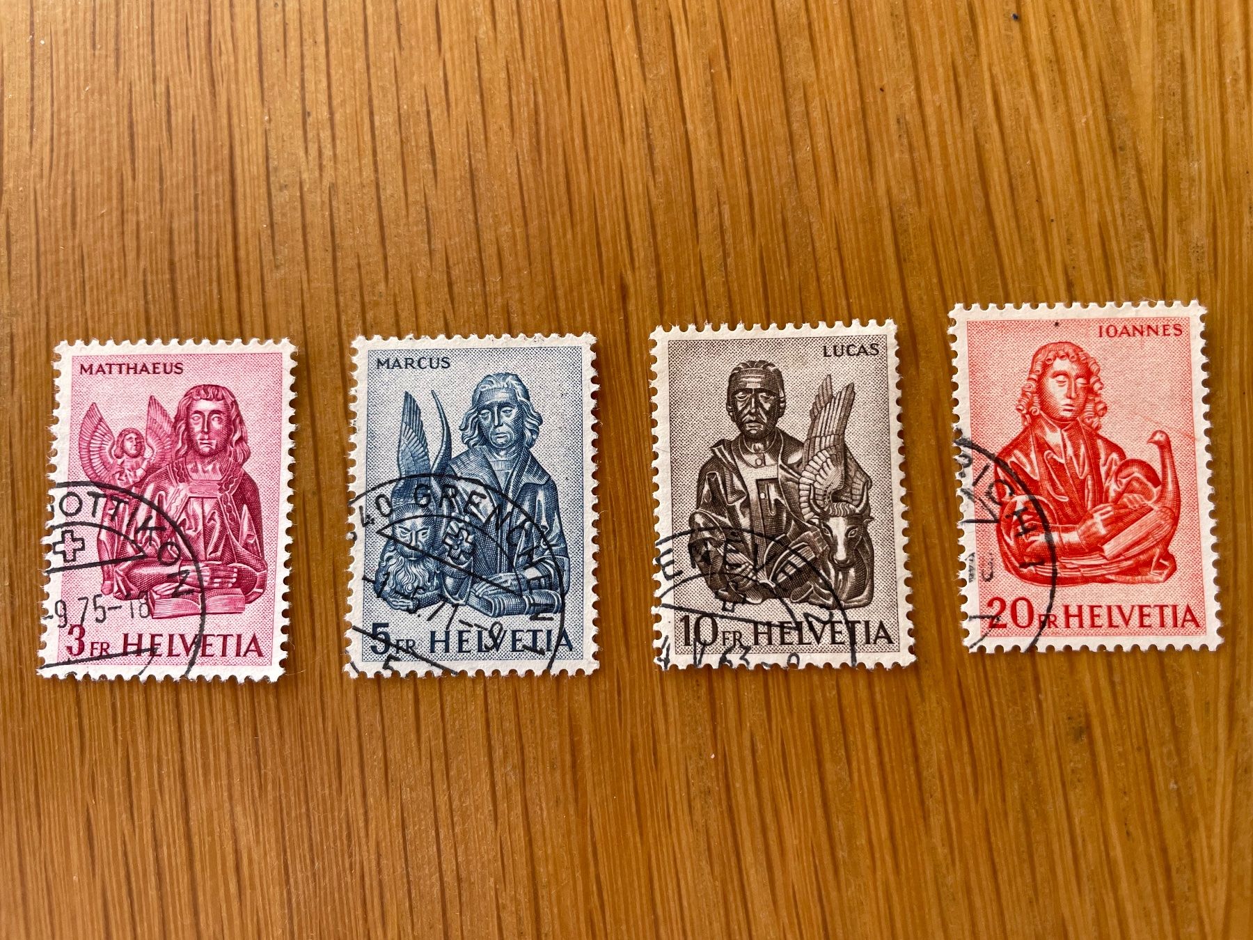Tutti i francobolli: Evangélistes oblit. choisies – Usato da Sonceboz-Sombeval venduto da Comment2