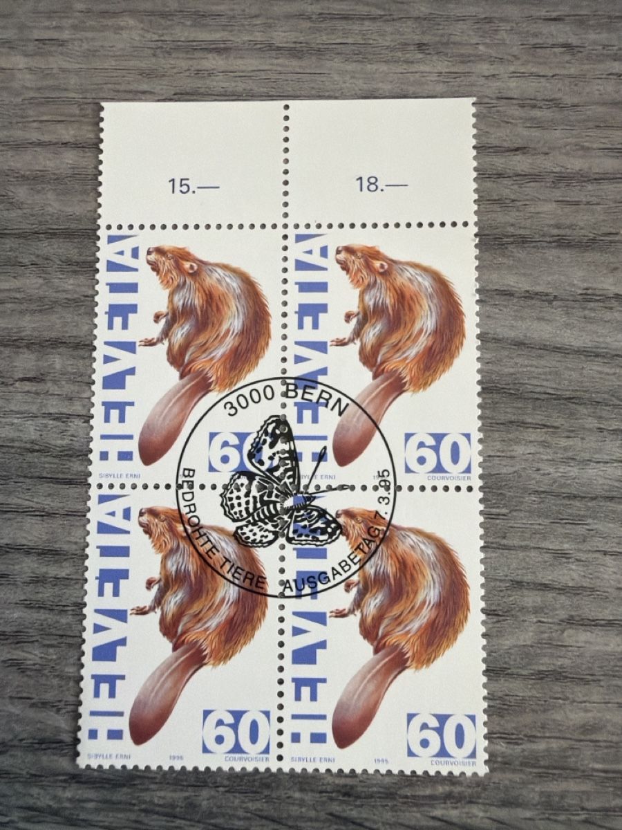 Tutti i francobolli: Briefmarken Set Biber bedrohte Tiere 4 Stk. 1995 – Nuovo (secondo la descrizione) da Tafers venduto da nicole.ts