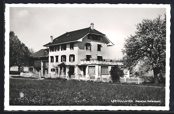 Ansichtskarten: AK Les Cullayes, Pension Delessert, 1957 – Gebraucht aus Berlin von bartko-reher