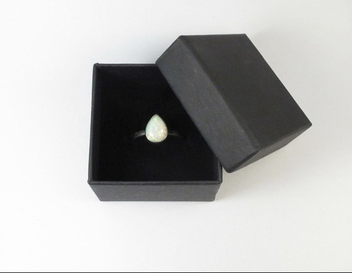 Bagues: Echter Opal Ring in 925 Silber Äthiopischer Opal – Neuf avec emballage d'origine à Rorschach par GP_GemsAndJewels 5