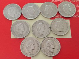 10 Rappen 1970 - 1979 komplett