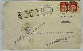 R-Brief Lenzburg 1910, Gerichtsurkunde, Gerichtsstempel,