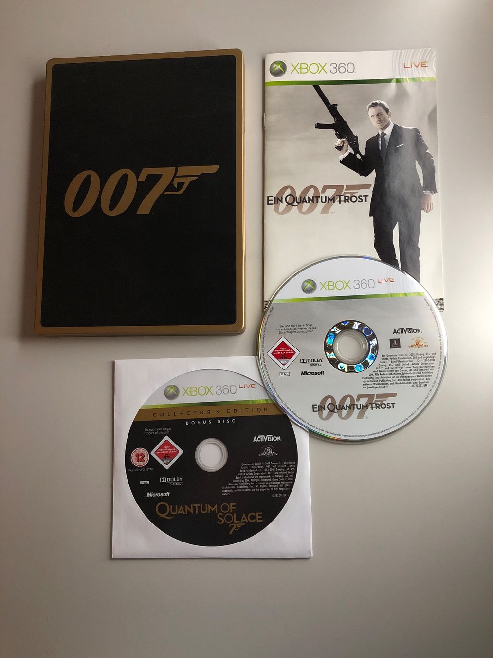 Microsoft Giochi: 007 Ein Quantum Trost - Steelbox - Xbox 360 – Usato da St.gallen venduto da taduz