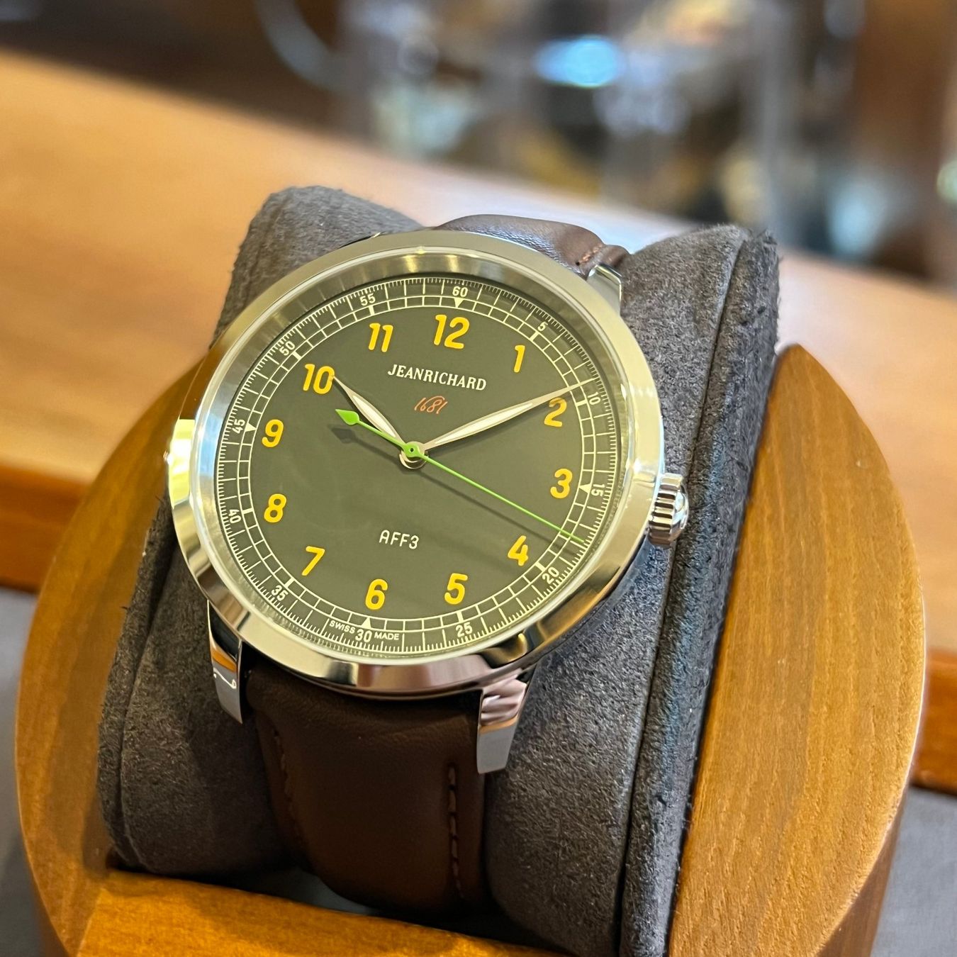 JeanRichard Orologi: JeanRichard 1681 AFF3 Green Dial Automatic 6030 – Usato da Carouge GE venduto da Watchaser 2