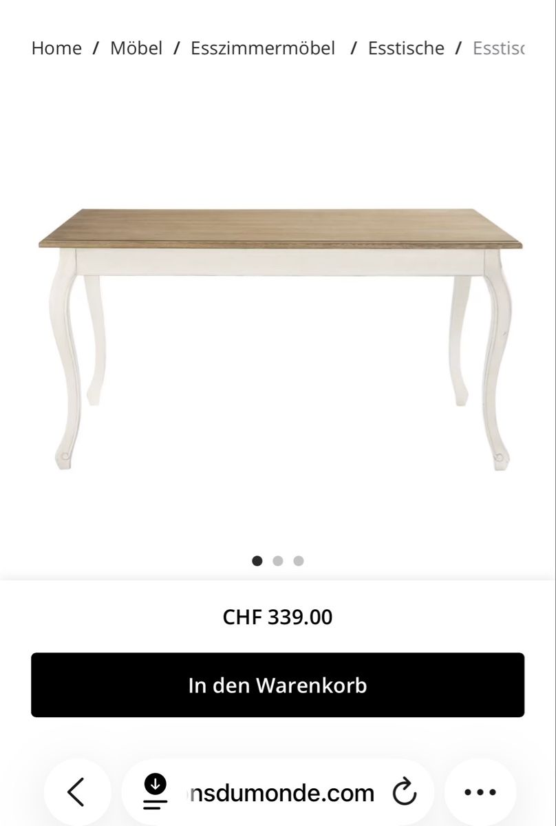 Tische: Dining table - Maison du Monde – Gebraucht aus Dübendorf von yatwalee 1