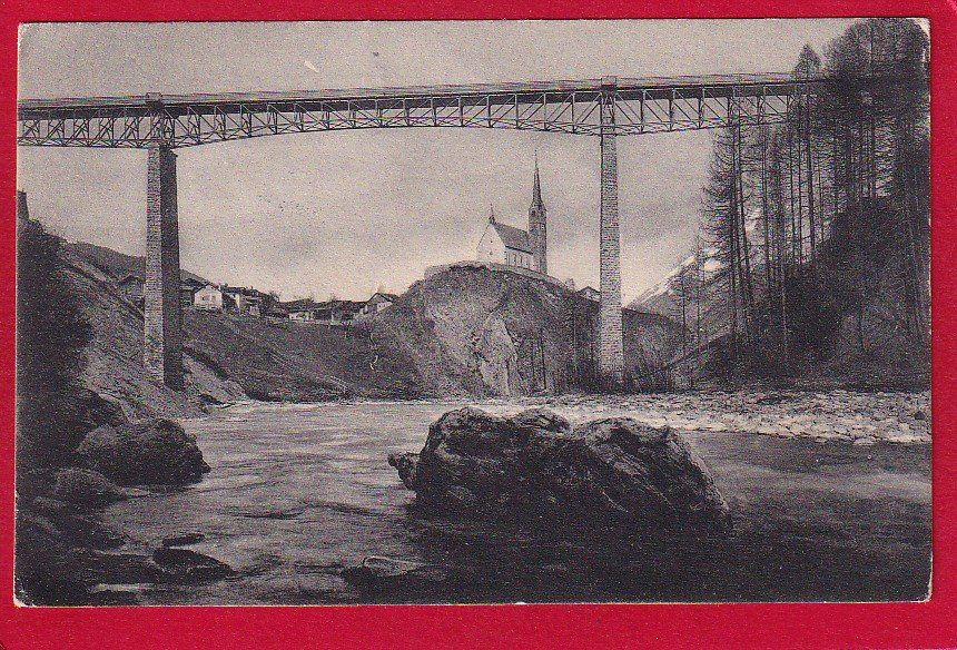 Cartoline postali: SCHULS GURIANA-BRÜCKE – Usato da Grüningen venduto da Kartensammler