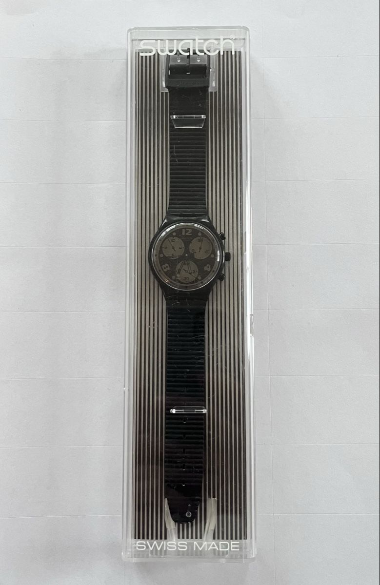 Swatch Uhren: Swatch Chrono Black Vintage Uhr 1992 – Neu (gemäss Beschreibung) aus Wädenswil von melleidl