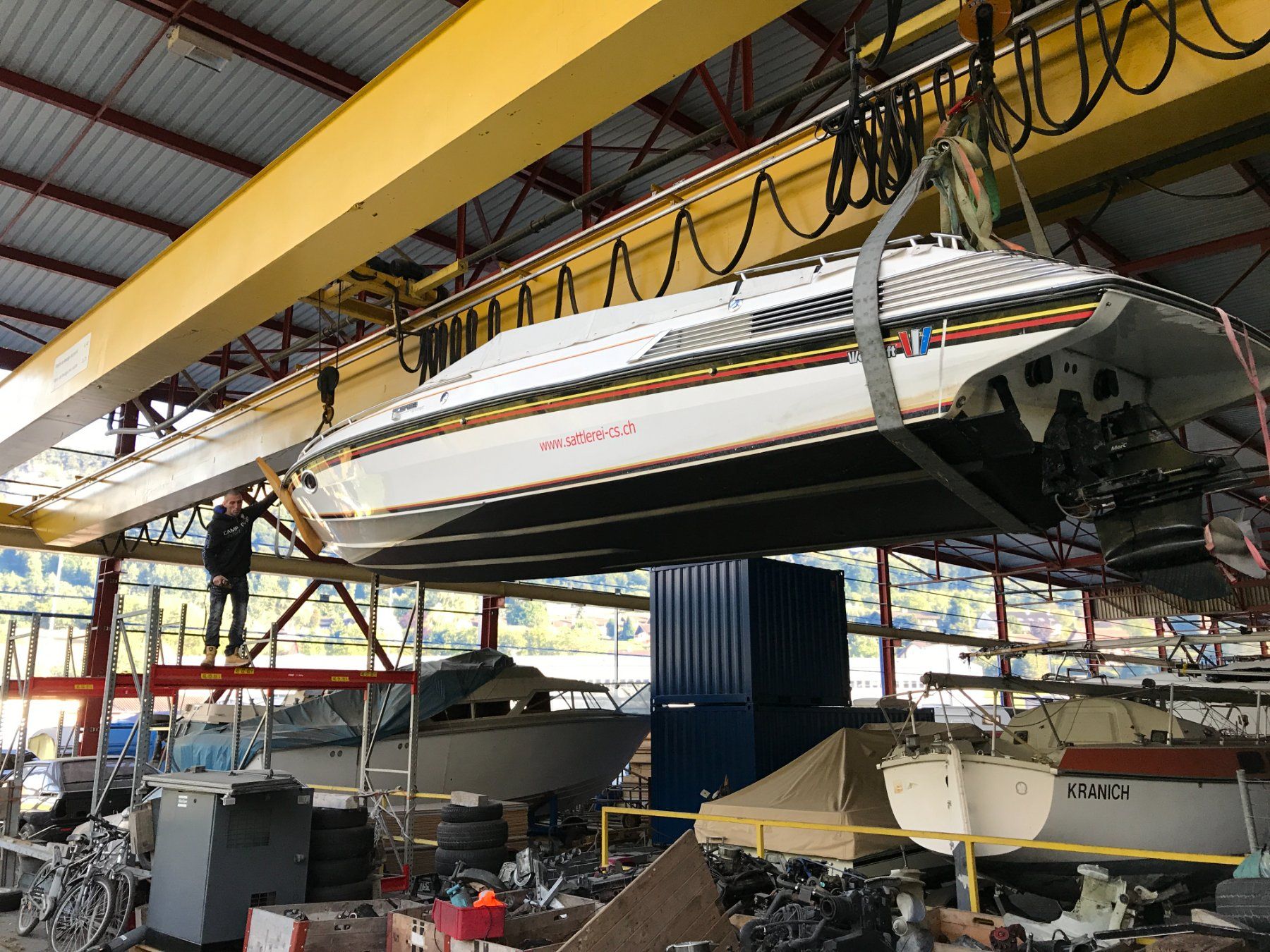 Wellcraft Barche: WELLCRAFT SCARAB 28 EINTAUSCH MÖGLICH - steht im HAFENPLATZ. – Usato da Avenches venduto da BOOTTRANSPORTE 6
