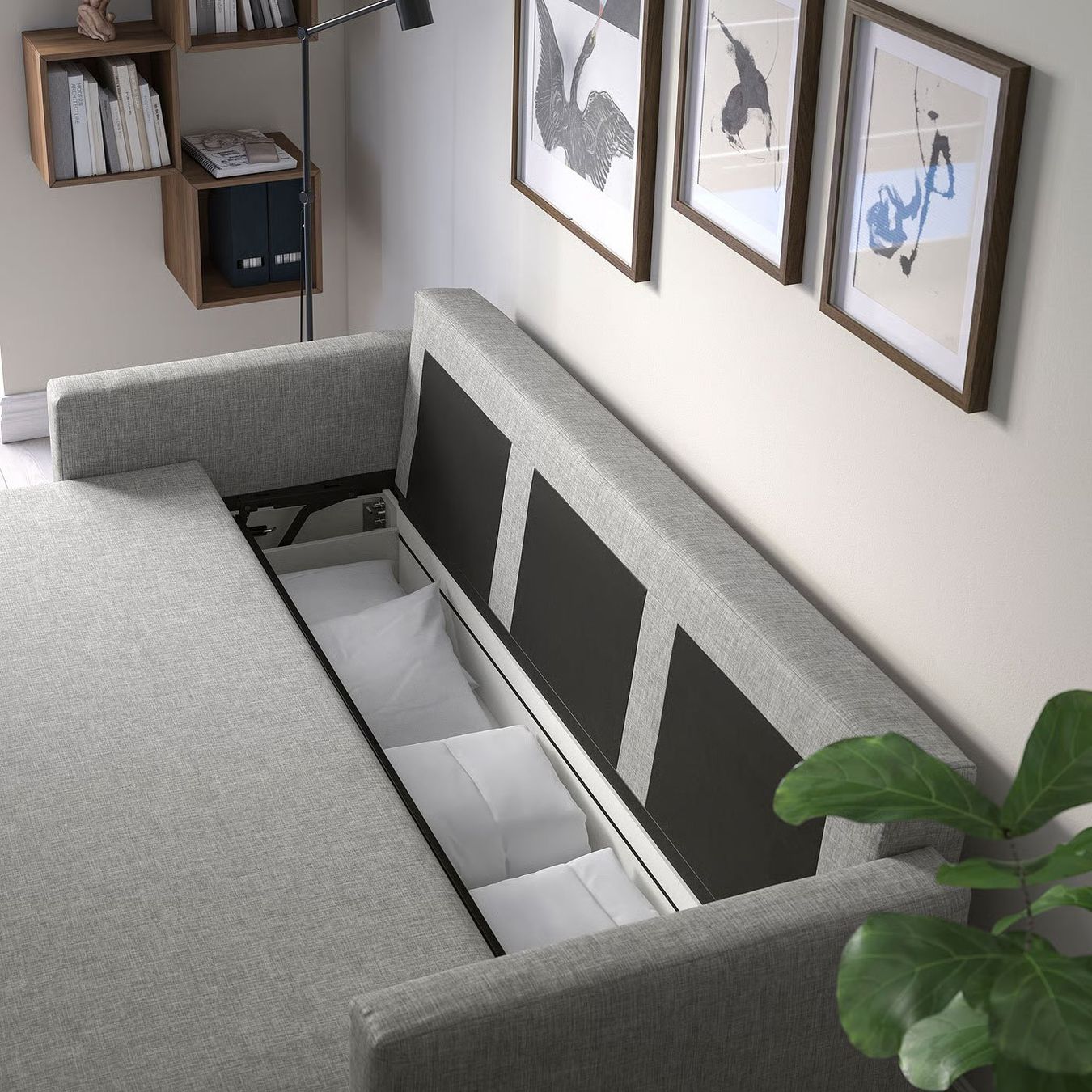 Ikea Sofas: 3er-Bettsofa, Faringe hellgrau – Gebraucht aus Greifensee von Aandix 4