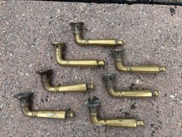 Türfallen Messing 7 Stk. Alter Zustand Biedermeier 