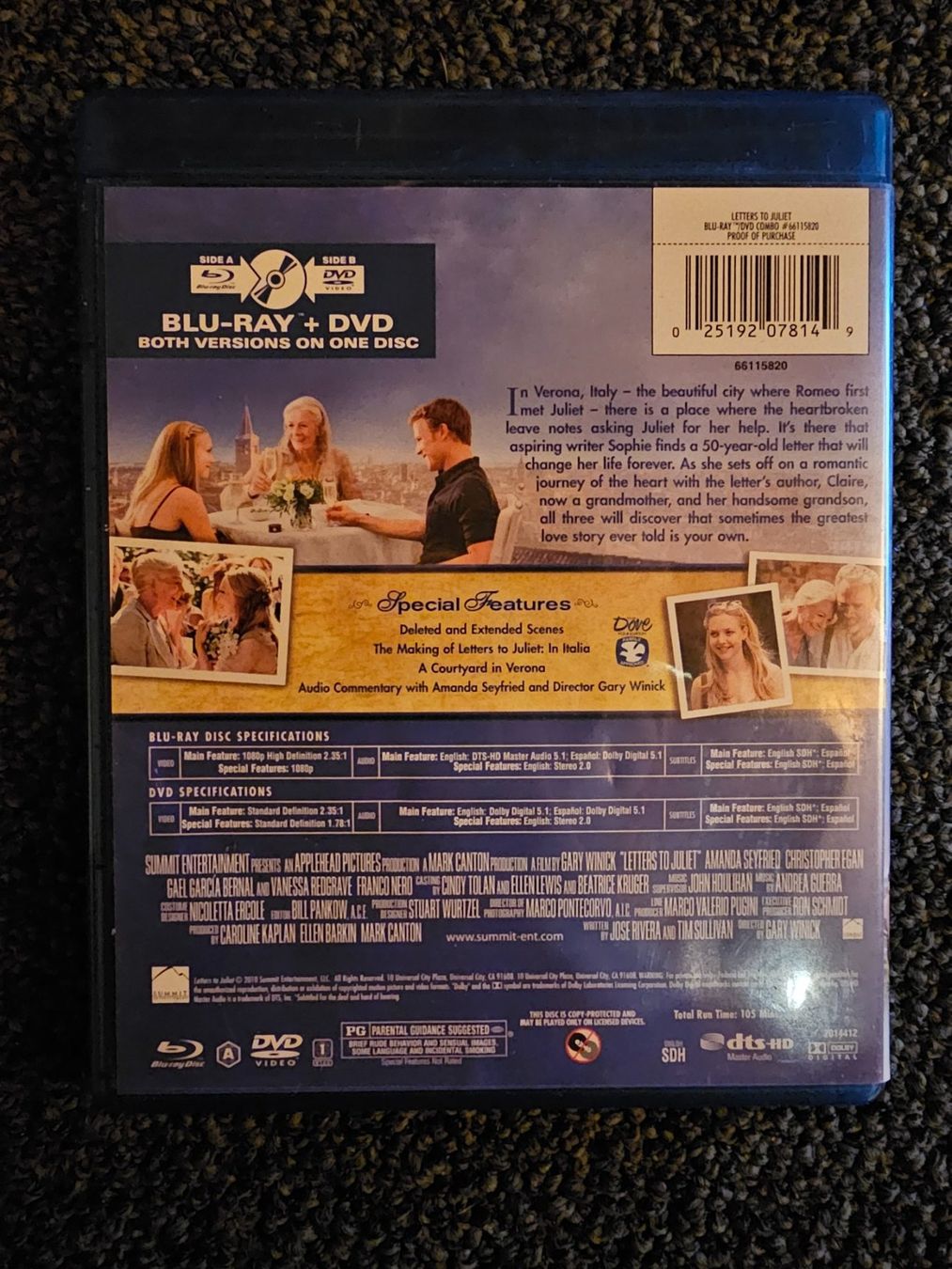Alle DVDs: LETTERS TO JULIET – Gebraucht aus Ruswil von jan_bxl5 1