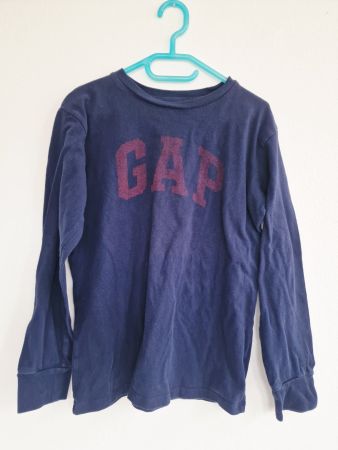 Jungen Langarm Shirt Gr. 140/146 10-11Y Blau 100% Baumwolle