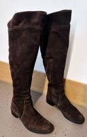 STIEFEL NAVYBOOT OVERKNEES 37 BOOTS SCHUHE ECHT LEDER SHOES