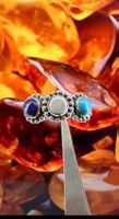 Silberring Gr.57 Türkis, Lapislazuli, Perlmutt