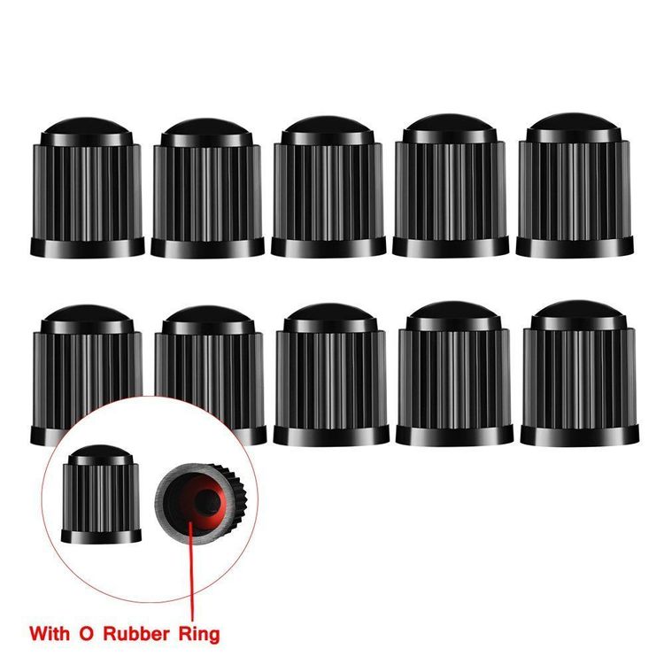 GLL Reifen Ventilkappen 4er Set Rot - Universal Aluminium