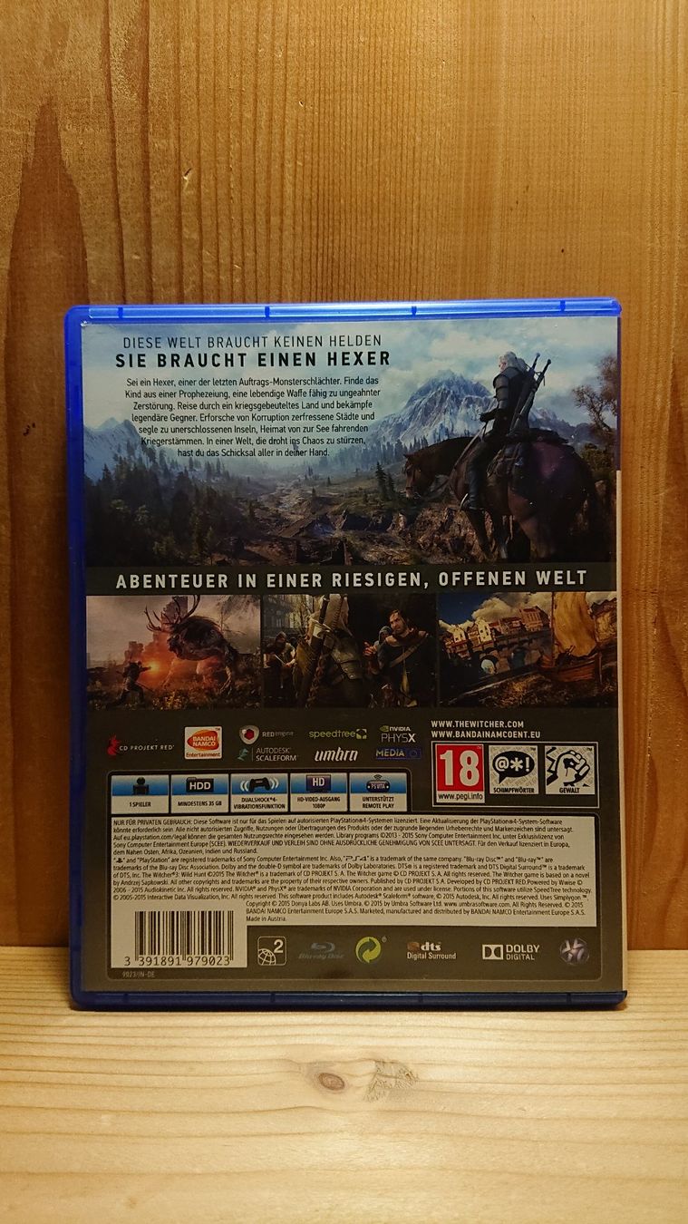 Sony Jeux: THE WITCHER 3 WILD HUNT PS4 Game – D'occasion à Wilderswil par Exebub 1