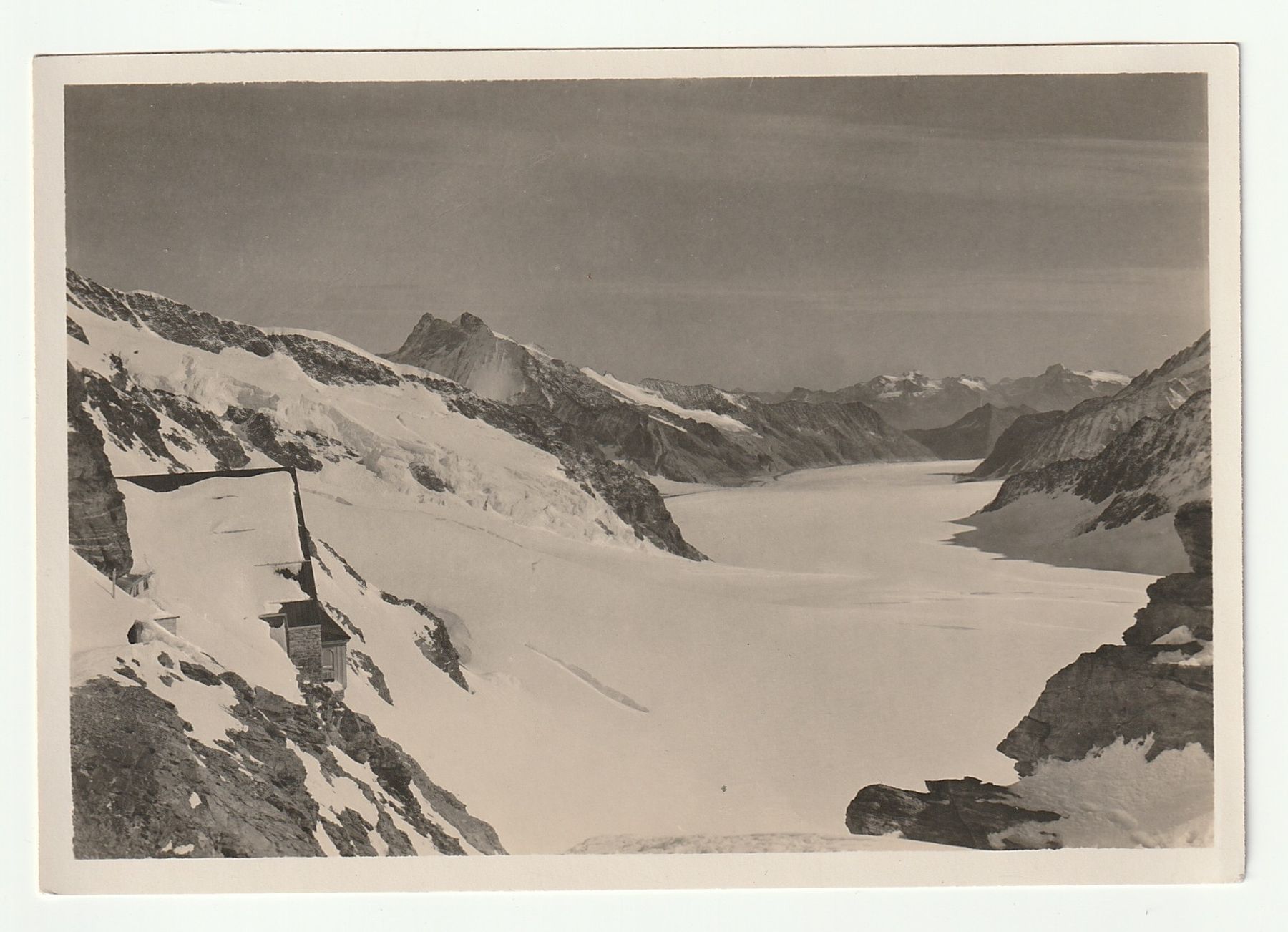 Ansichtskarten: Ansichtskarte Berghaus Jungfraujoch u. Aletschgletscher – Neu (gemäss Beschreibung) aus St. Gallen von Ricardo_Deals