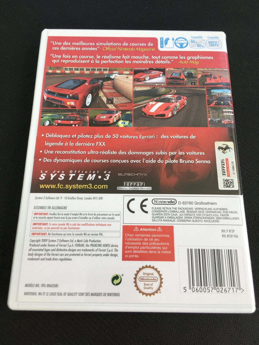 Nintendo Jeux: Ferrari Challenge - Nintendo Wii – D'occasion à St.Gallen par Punktchen01 1