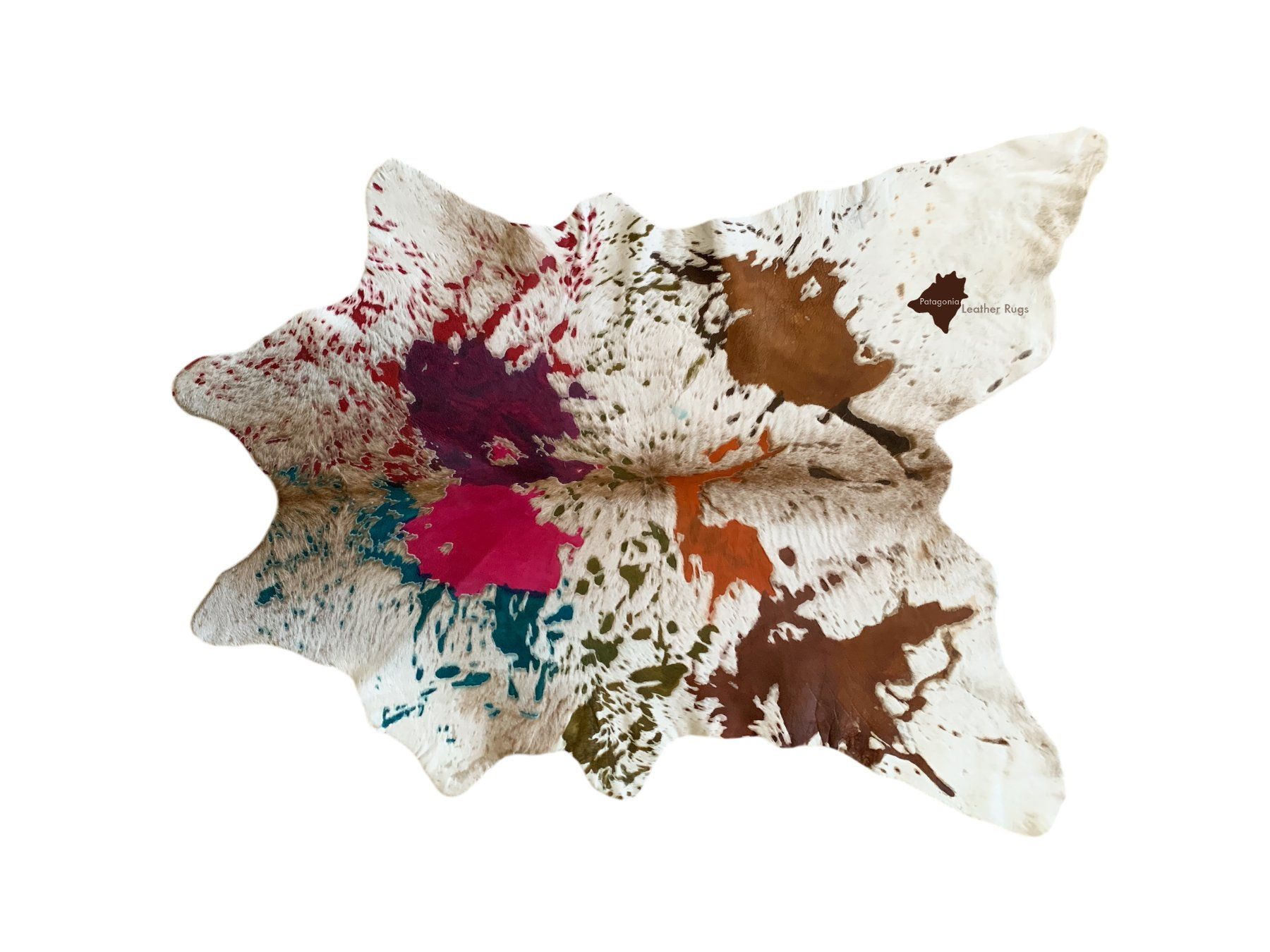 Tappeti: echtes Kalbfell Multicolor – Nuovo e nell'imballaggio originale da Arbedo venduto da patagonialeatherrugs