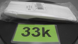 20 Stück Plastik Messer weiss, Nr. 33k