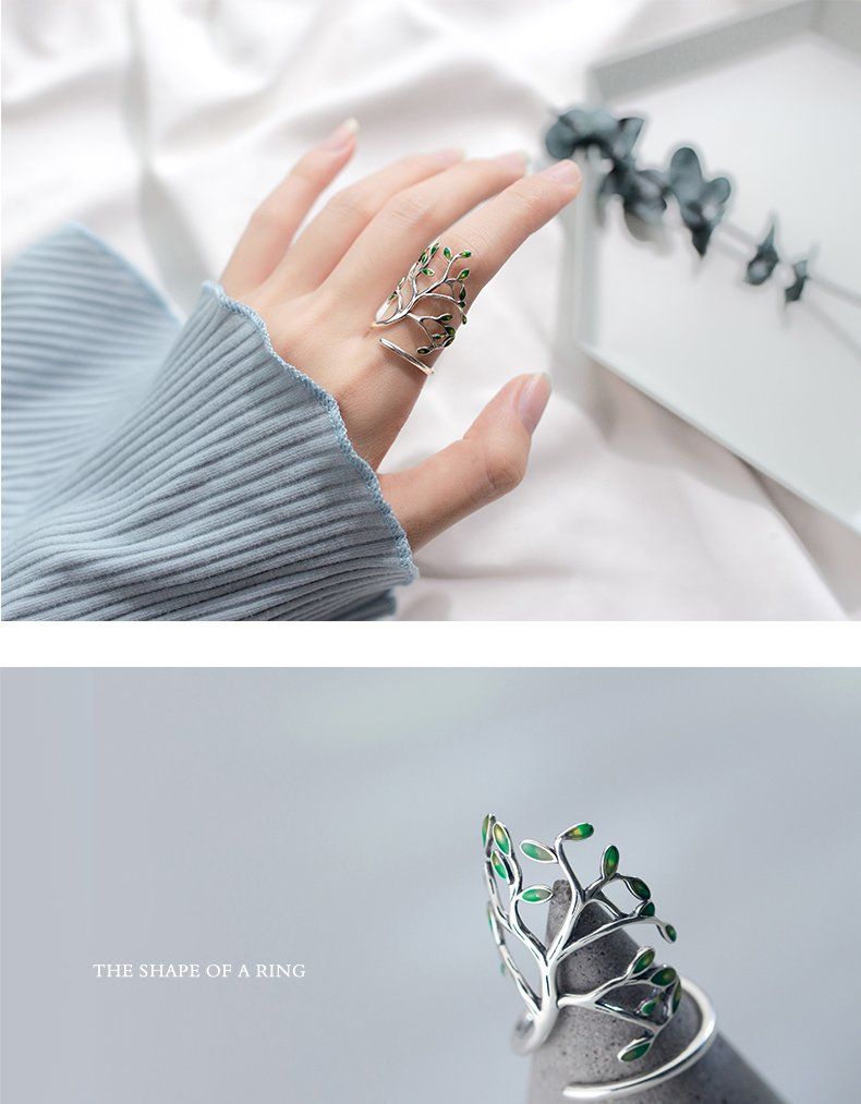Anelli: 💍NEU Lebensbaum Ring - Silberfarbig – Nuovo e nell'imballaggio originale da Wittenbach venduto da ChinaSeidenstrasse 1