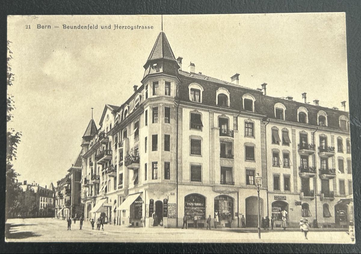 Cartoline postali: Bern Beundenfeld Herzogstrasse – Usato da Horw venduto da Tellbub