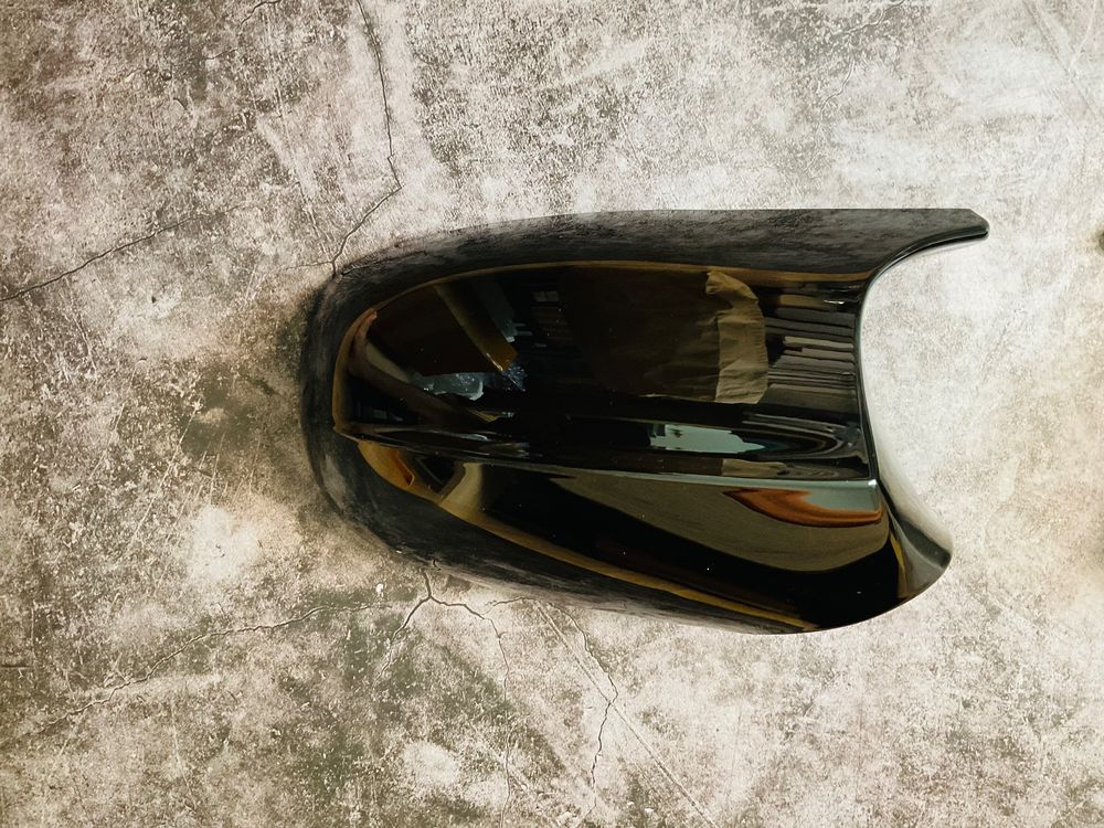 Bohaner 2 X Spiegelkappen Für BMW 3er E81 E82 E87 E90 E91 E92 E93 1 Paar Auto Spiegelkappen Rueckspiegelgehaeuse Abdeckungen Seitenspiegel Tuer Spiegelkappen (helles Schwarz) 753736443