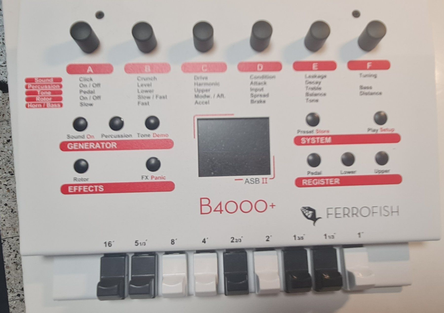 Strumenti musicali: Ferrofish B4000+ Authentic Sound Box II avec tirettes – Usato da Martigny venduto da denis.fournier 3