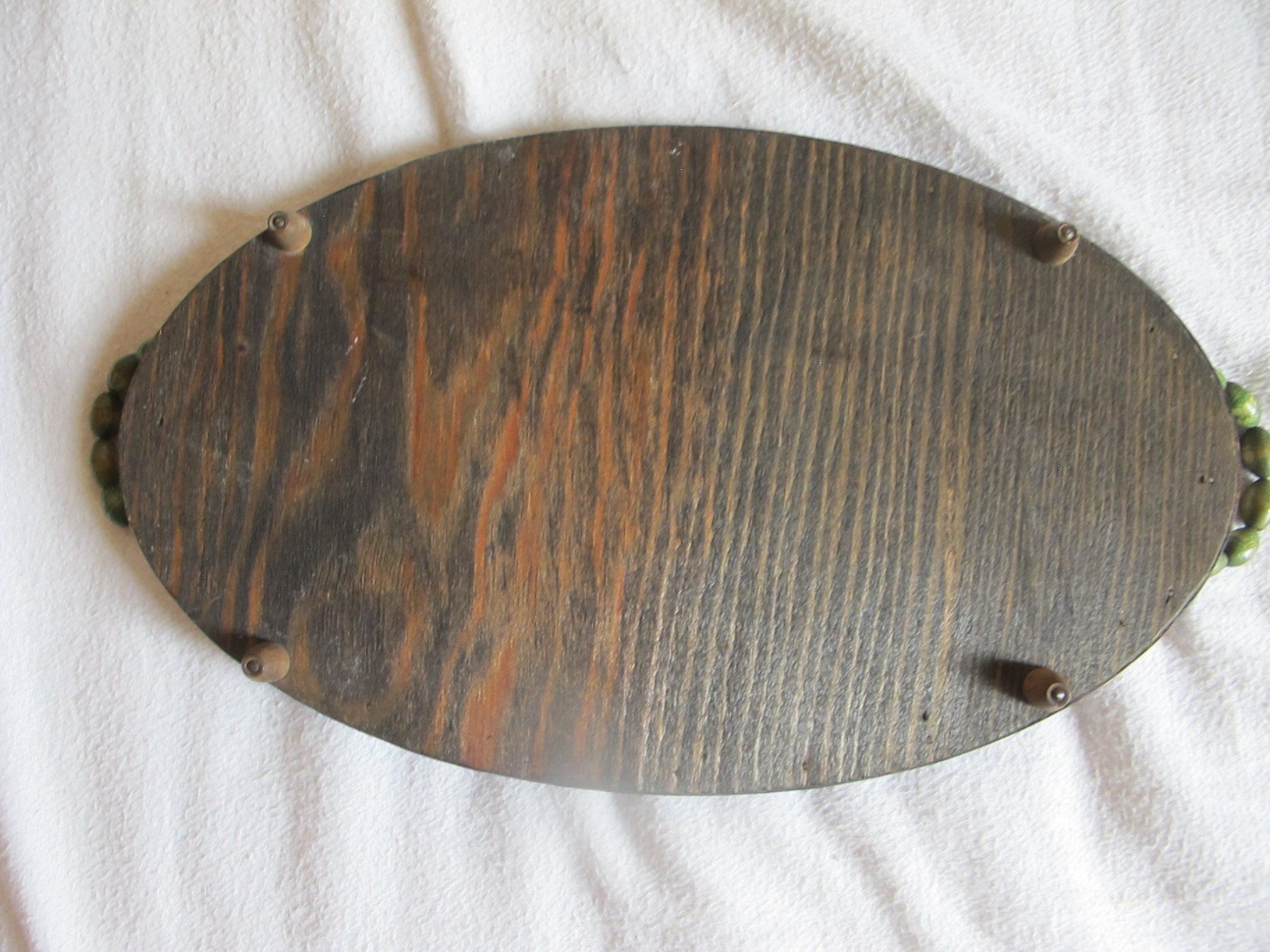Plateaux: Antikes Tablett mit Rosendekor – D'occasion à Löhningen par Chimae67 5