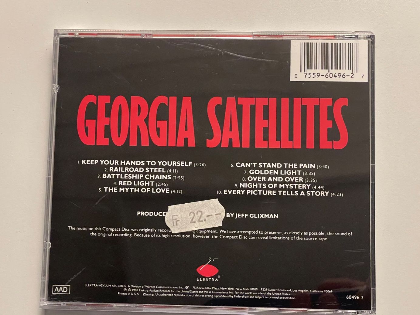 CDs: Georgia Satellites CD – Gebraucht aus Muri b. Bern von AdidasCollector 1