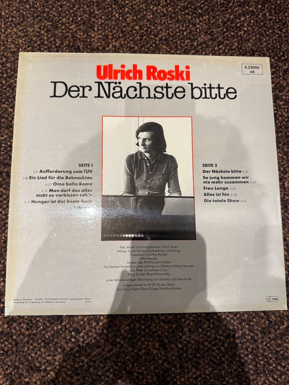 Dischi in vinile: Schallplatte / Ulrich Roski / die nächste bitte – Usato da Freidorf TG venduto da sarotiko 1