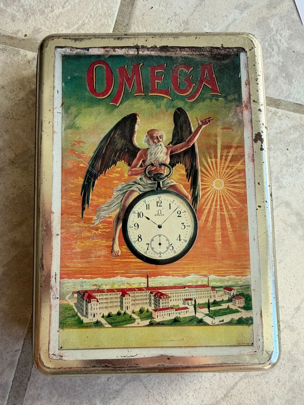 Omega Orologi: Omega Uhrenbox Blech – Usato da Worblaufen venduto da chronyves