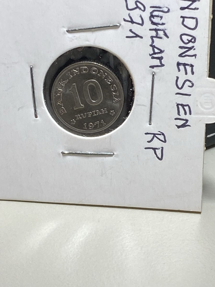 Tutti le monete: Indonésie - 10 rupiah - 1971 – Usato da Payerne venduto da Mike1682