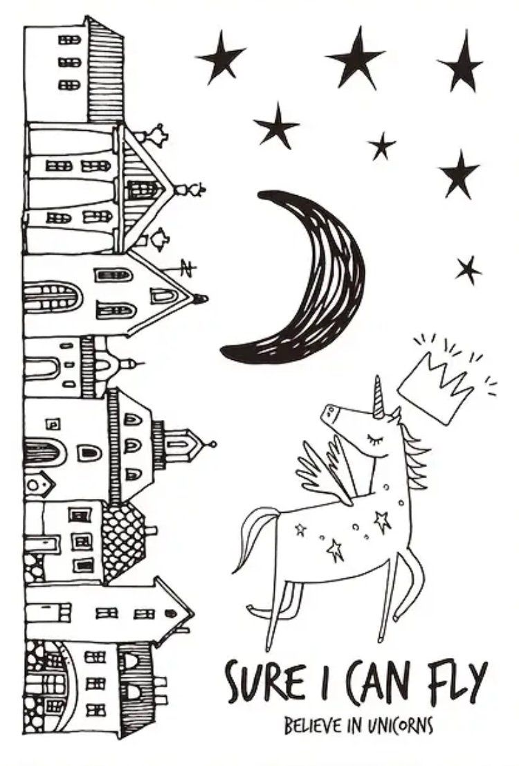 Timbri: Silikonstempel Einhorn Stadt – Nuovo e nell'imballaggio originale da Kaltbrunn venduto da schere-stein-papier