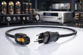 ROTH CABLE Netzkabel Black, geschirmt,1m, 2,5mm High End