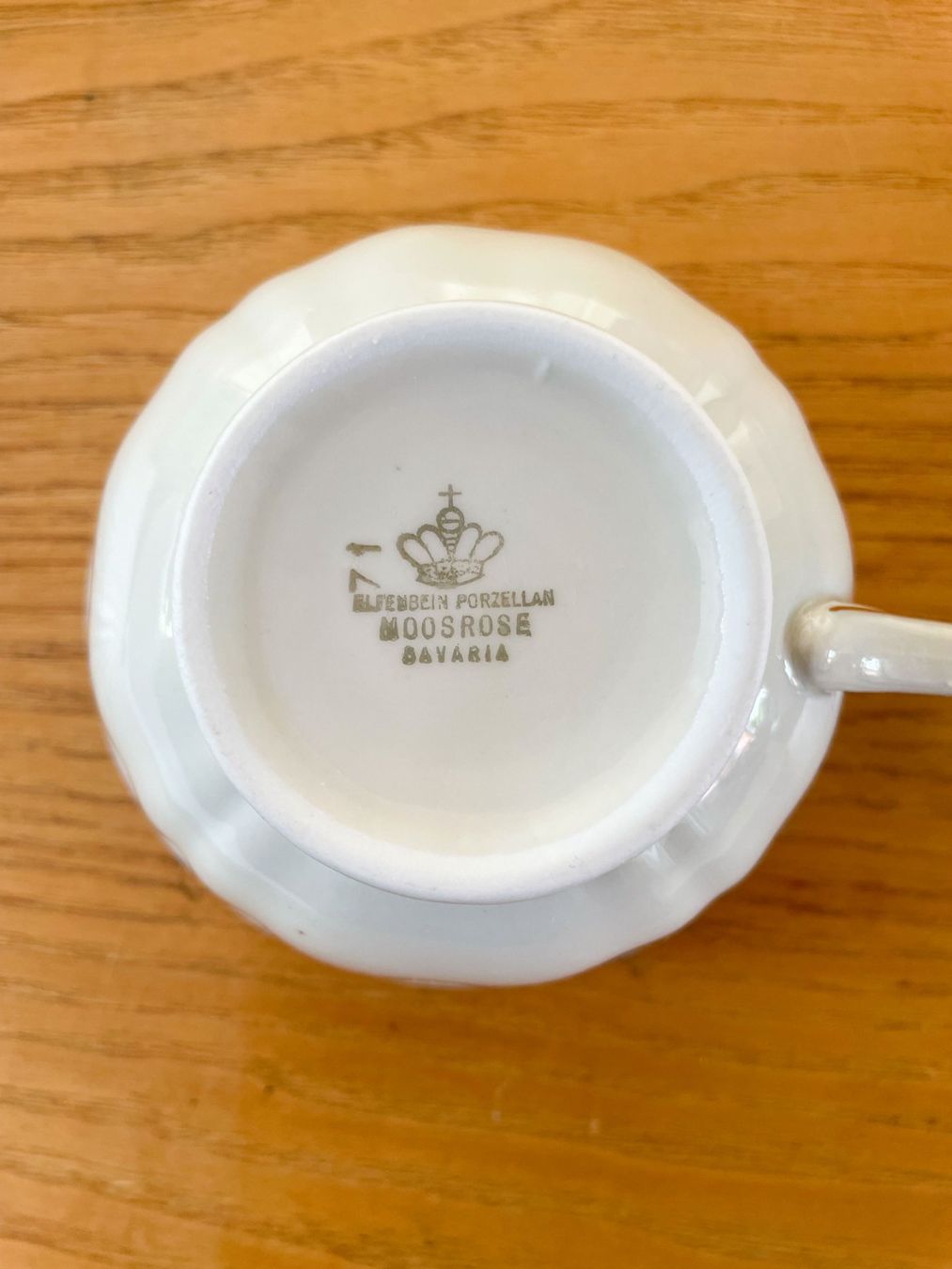 Set di piatti: Kaffeeservice Bavaria Elfenbein Moosrose – Usato da Zofingen venduto da angito 7