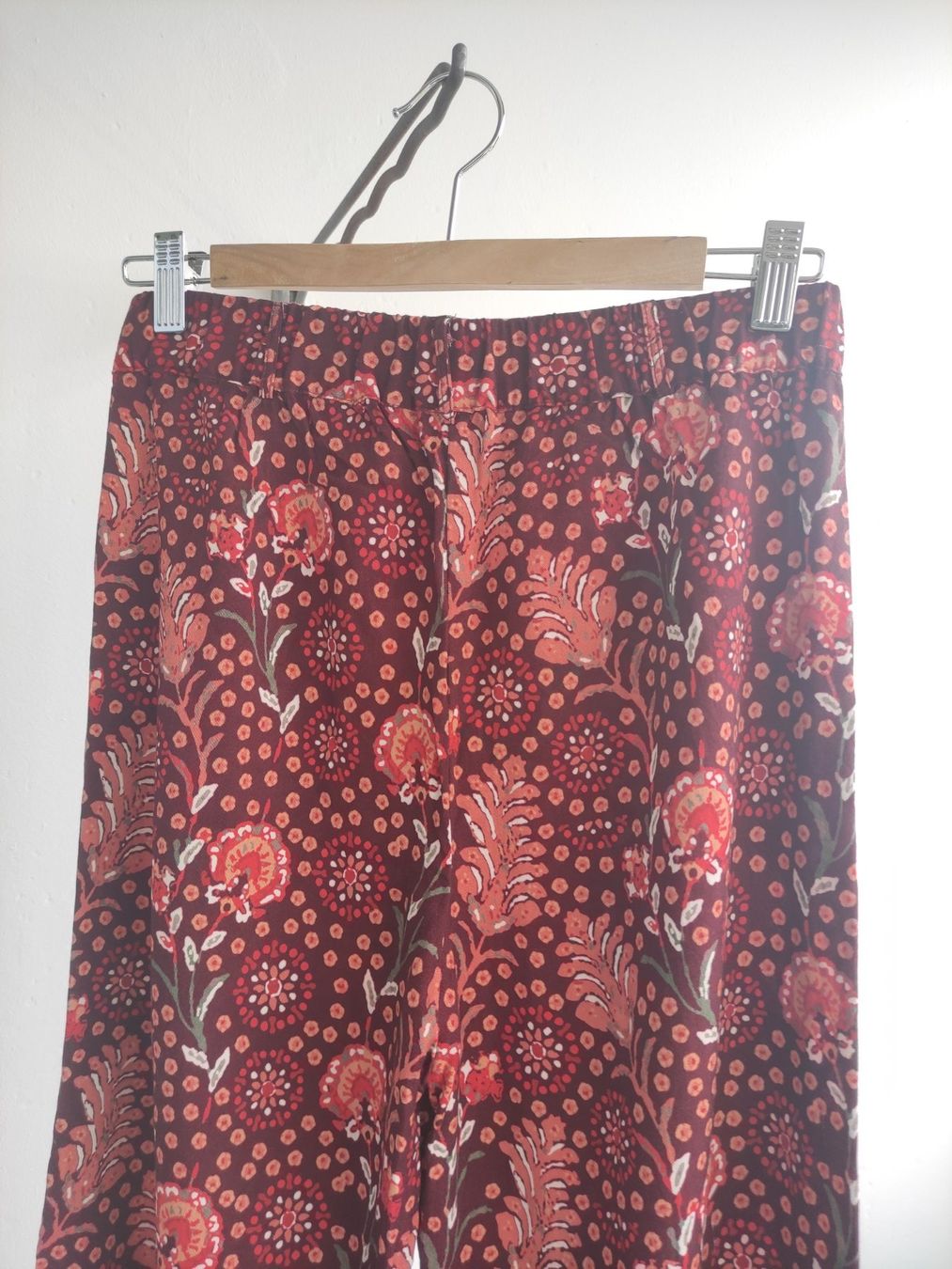 Pantaloni: Sommerhose rot gemustert Gr. 36 Sienna – Nuovo (secondo la descrizione) da Schliern b. Köniz venduto da Pecannut 5