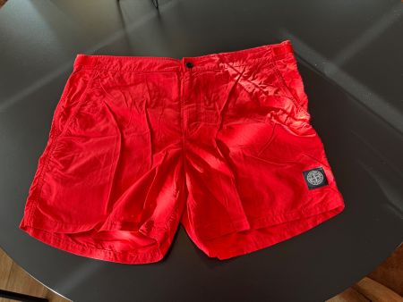 STONE ISLAND , Bade-Shorts, rot, Grösse XL