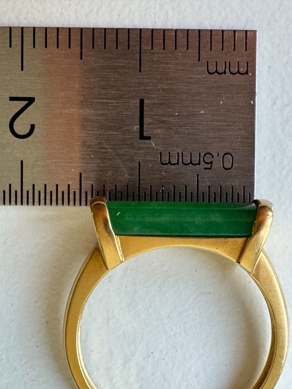 Anelli: Ring aus 18K Gold und Jade – Usato da Onex venduto da Joliechose6 7