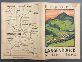 Kurort Langenbruck Basler Jura / Litho-Prospekt Brügger