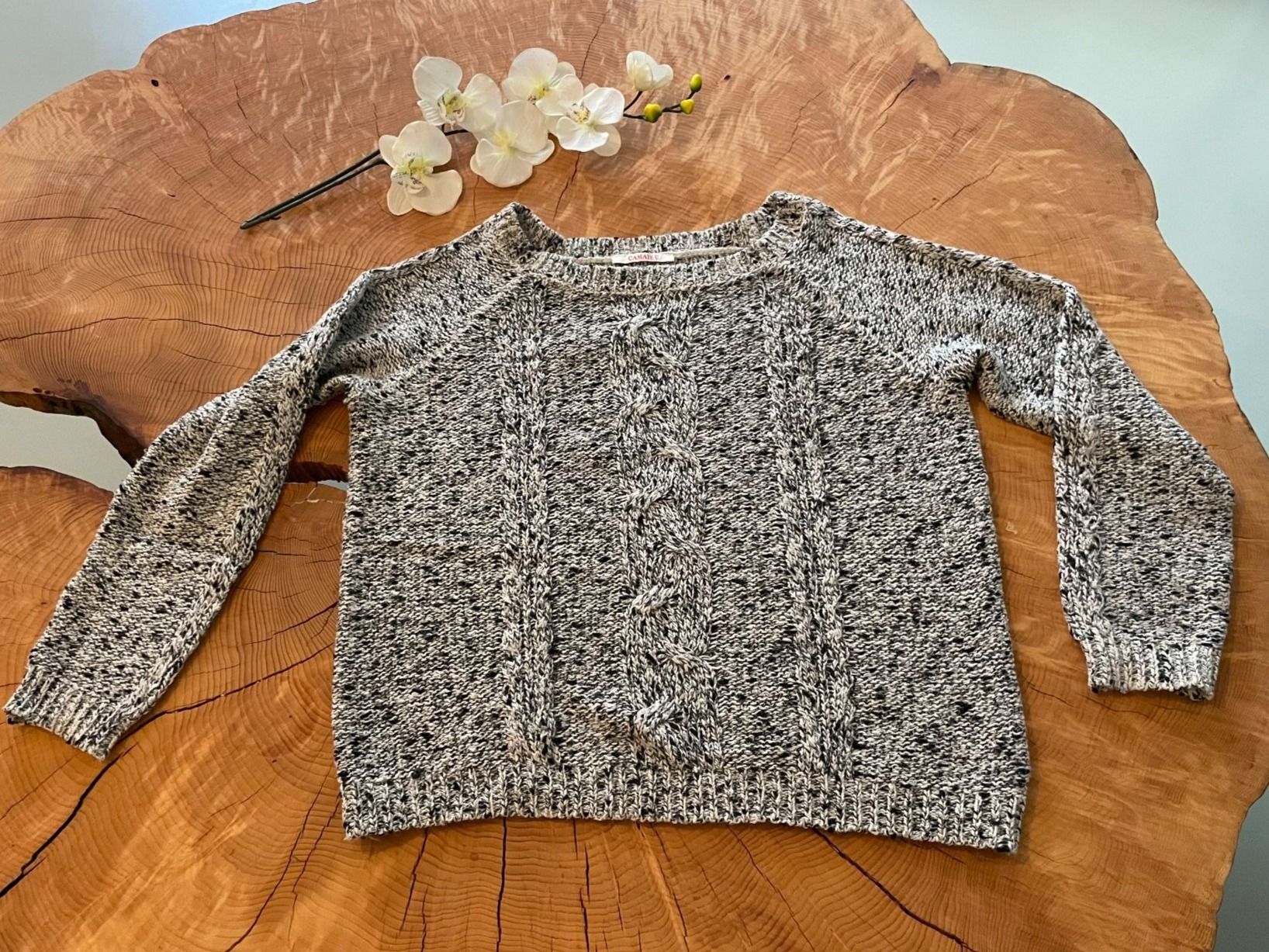 Maglioni & Felpe: Pullover aus grobem Strick, grau meliert, CAMAIEU, Gr. M – Nuovo (secondo la descrizione) da Zürich venduto da AnnaSa