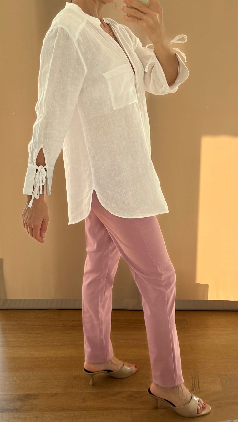 Zara Camicette: Bluse Leinen Gr. S Zara weiss – Usato da Stansstad venduto da InStyle8 4