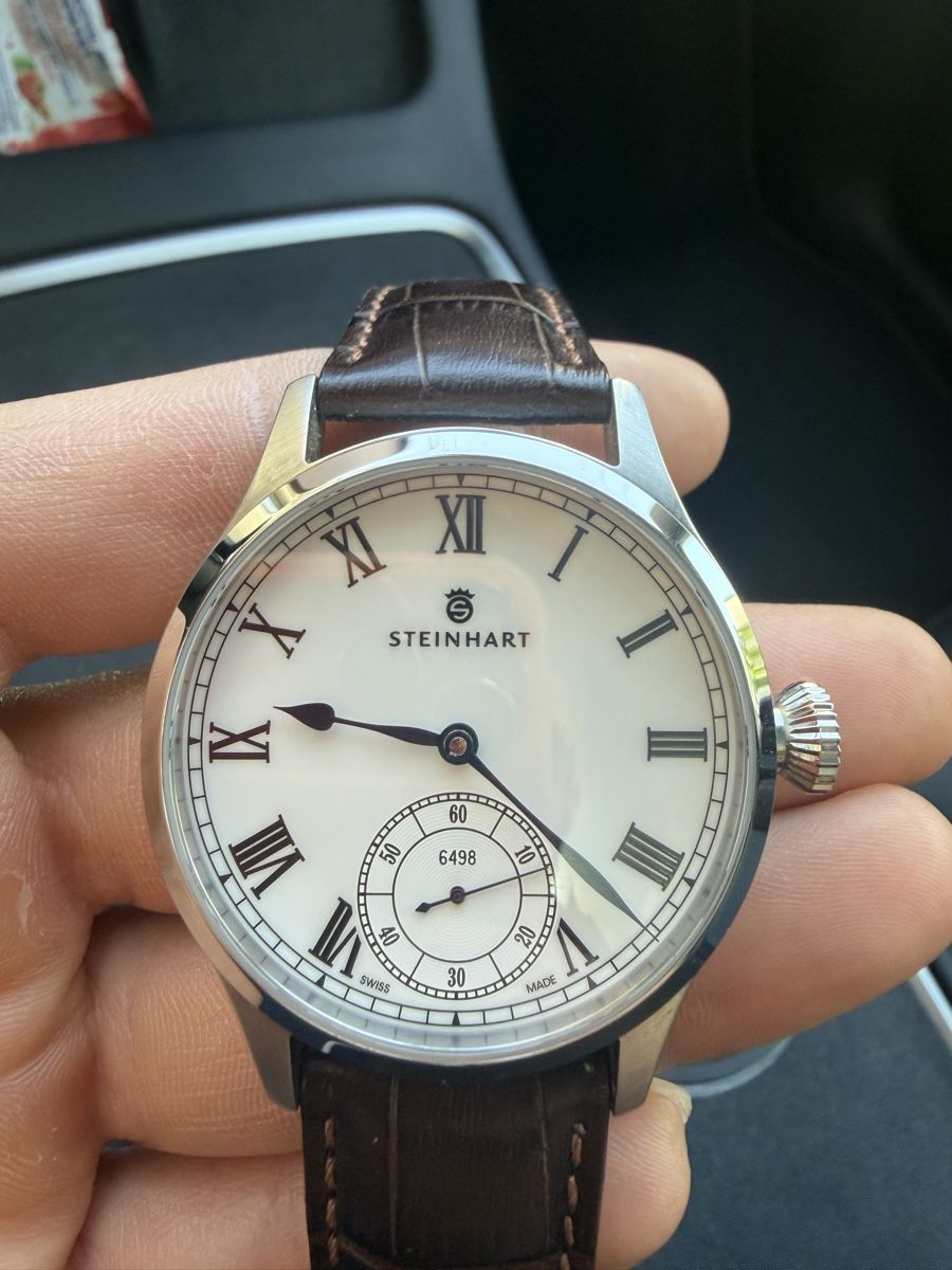 Steinhart Orologi: MARINE CHRONOMETER 42 WHITE ROMAN – Usato da Winterthur venduto da RN-789 2