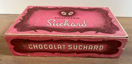 antike Holzbox - Kistchen "Confiserie Chocolat Suchard"